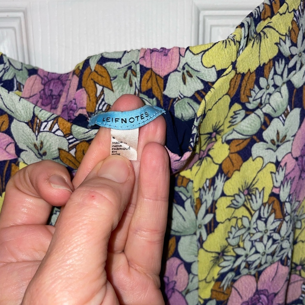 Leifnotes Floral Print Pants - Picture 3 of 4